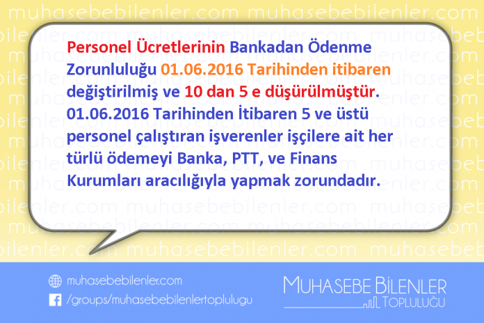 Bankadan Ödenen Personel Ücretlerindeki Personel Sınır