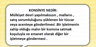 Konsinye Nedir?