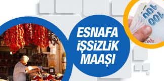 Esnafa işsizlik Maası
