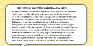 4691 Teknoloji Geliştirme Bölgeleri Kanunu Nedir?