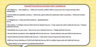 İnteraktif Vergi Dairesi üzerinden Neler Yapılabilecek