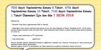 7020 6736 ve 7143 s.k. odeme