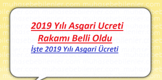 Bu Yazımızın Konusu : 2019 Asgari Ücret Tutarı ve 2019 Yılı Agi Tutarları