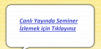 E Uygulamalar ( E Dönüşüm) Semineri Canlı Yayınızı İzlemek için Tıklayınız