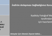 Bu Yazımızın Konusu : MBT Anlasmalı Kurumlar Kadıköy Fotoğraf Merkezi'nden MBT Uyelerine Ozel Indırım