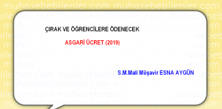 cirak ve ogrencilere odenecek asgari ucret 2019