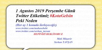 1 Agustos Twitter Etiketimiz #KotaGelsin Peki Neden