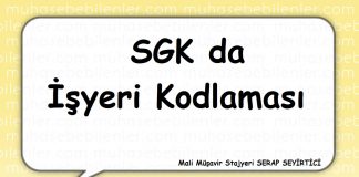 SGK da İsyeri Kodlamasi