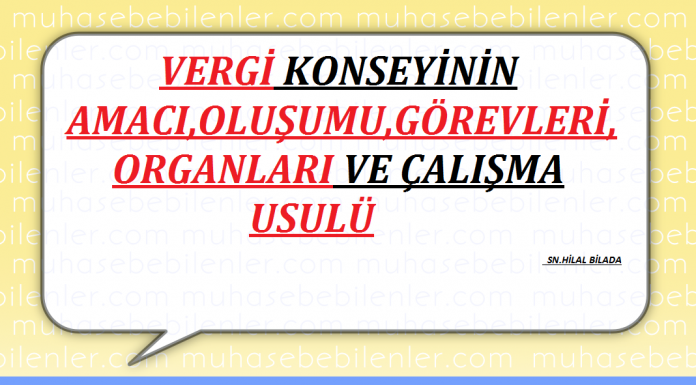 VERGİ KONSEYİ YÖNETMELİĞİ