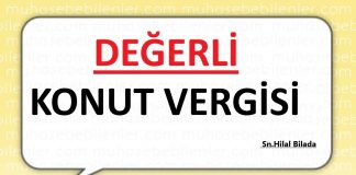 DEĞERLİ KONUT VERGİSİ