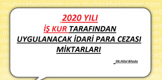 İŞ KUR TARAFINDAN UYGULANACAK İDARİ PARA CEZASI MİKTARLARI