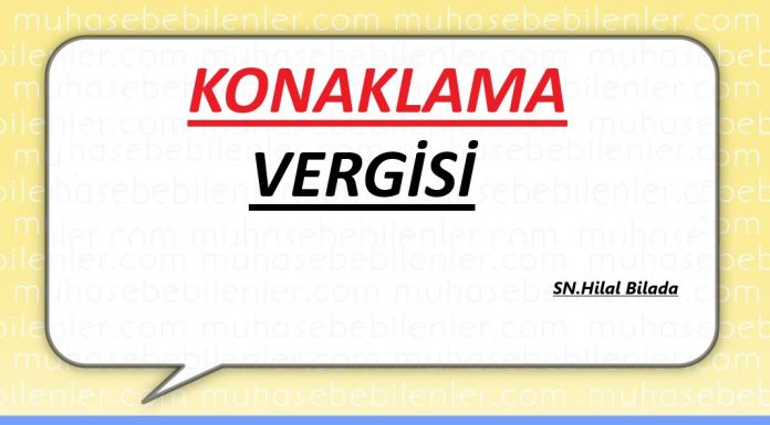 KONAKLAMA VERGİSİ