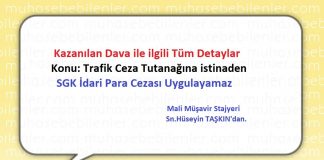 TRAFİK CEZA TUTANAĞINA İSTİNADEN SGK İDARİ PARA CEZASI UYGULAYAMAZ!