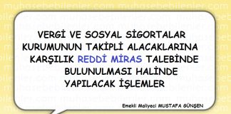 vergi ve sgk alacaklarina reddi miras