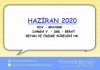 HAZİRAN 2020