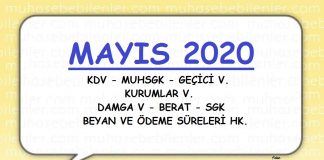 Mayis 2020