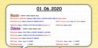 Mayis 2020 hatirlatma son gun 2