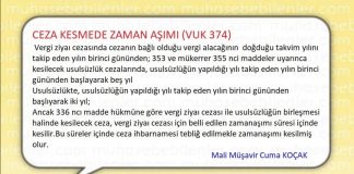 CEZA KESMEDE ZAMAN ASIMI
