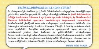 FESIH BILDIRIMINDE DAVA ACMA SURESI
