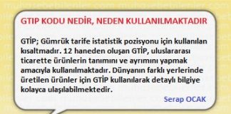 GTIP KODU NEDIR