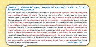 IS AKDI FESHINDE AHLAK VE IYI NIYET KURALLARINA UYMAYAN HALLER