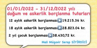 2022 DOGUM VE ASKERLIK BORCLANMASI