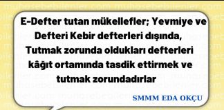 E DEFTERDE DEFTER TASDIKLERI
