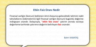 ETKIN FAIZ ORANI NEDIR
