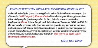 ASKERDEN SONRA ISE DONMEK