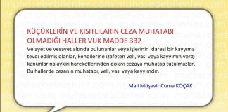 KUCUK VE KISITLILARDA CEZA