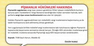 PİSMANLIK HUKUMLERİ HAKKINDA
