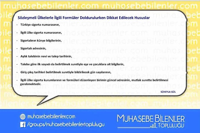 Sozlesmeli Ulkelerle İlgili Formuller