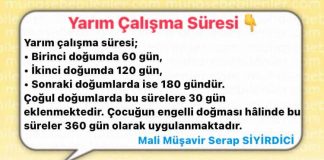 YARIM CALISMA SURESİ