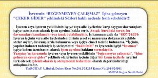 BEGENMEYEN CALISMAZ