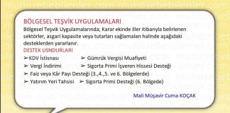 BOLGESEL TESVİK UYGULAMALARI