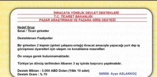 İHRACATTA DEVLET DESTEKLERİ