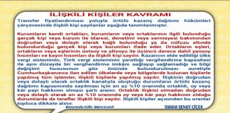 İLİSKİLİ KİSİLER KAVRAMI