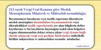 MESLEK MENSUPLARININ SORUMLULUGU