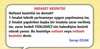 NESAFET KESİNTİSİ