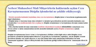 SMMM LER HAKKINDA ACILAN DAVALAR