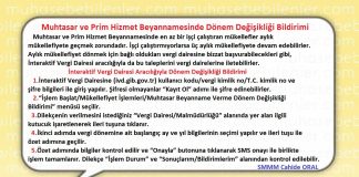 Muhtasar ve Prim Hizmet Beyannamesinde Dönem Değişikliği Bildirimi