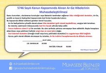 5746 Sayılı Kanun Kapsamında Alınan Ar-Ge Hibelerinin Muhasebeleştirilmesi