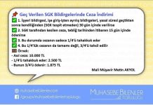 Geç Verilen SGK Bildirgelerinde Ceza İndirimi HK.