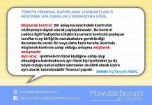 TÜRKİYE FiNANSAL RAPORLAMA STANDARTLARI 11 MÜŞTEREK ANLAŞMALAR STANDARDINA GÖRE