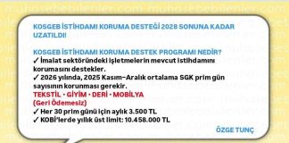 KOSGEB İSTİHDAMI KORUMA DESTEĞİ HK.