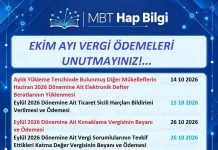 EKİM AYI SON GUN HATIRLATMALARI
