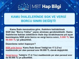 KAMU İHALELERİNDE SGK VE VERGİ BORCU SINIRI DEĞİŞTİ!